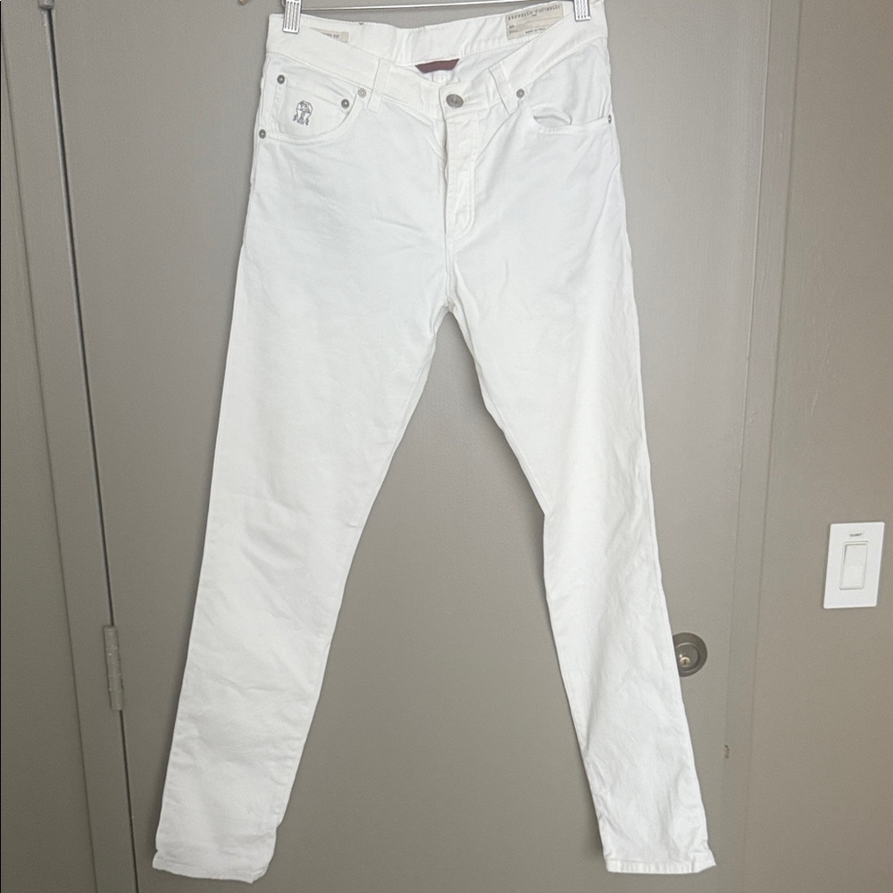 Brunello Cucinelli White Jeans